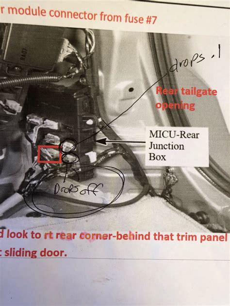 honda odyssey micu rear box